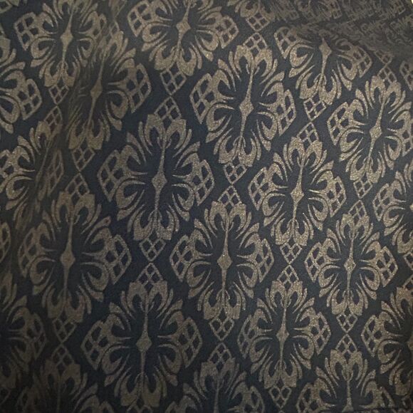 Soft Surroundings NWOT Black Gold Damask Print Ponte Stretch Pull-On Pants M - Picture 7 of 12